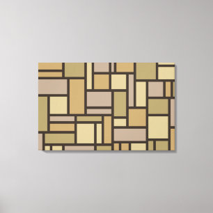 Geometrisch Patroon canvas afdrukken