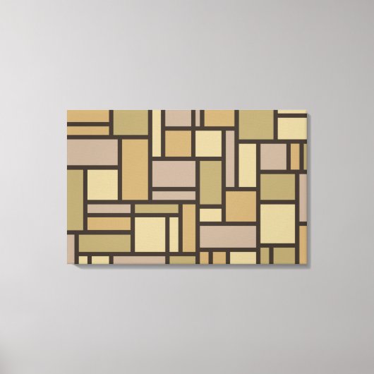 Geometrisch Patroon canvas afdrukken (Voorkant)