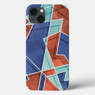 Geometrisch patroon iPhone 13 hoesje