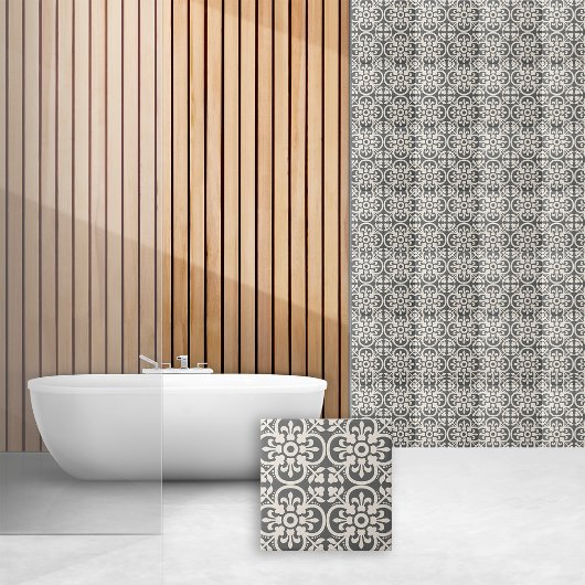 Geometrisch patroon Decoratief Quatrefoil Tegeltje