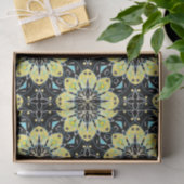 Geometrisch patroon, geel en zwart, stijlvol tissuepapier (Geschenk)