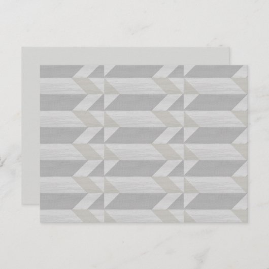 geometrisch patroon grijs briefkaart (Voorkant / Achterkant)