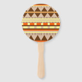 Geometrisch patroon handwaaier (Achterkant)