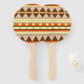 Geometrisch patroon handwaaier (Voorkant en achterkant)