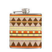 Geometrisch patroon heupfles (Voorkant)