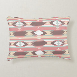 Geometrisch patroon in aztec-stijl 2 accent kussen