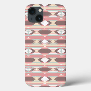 Geometrisch patroon in aztec-stijl 2 iPhone 13 hoesje