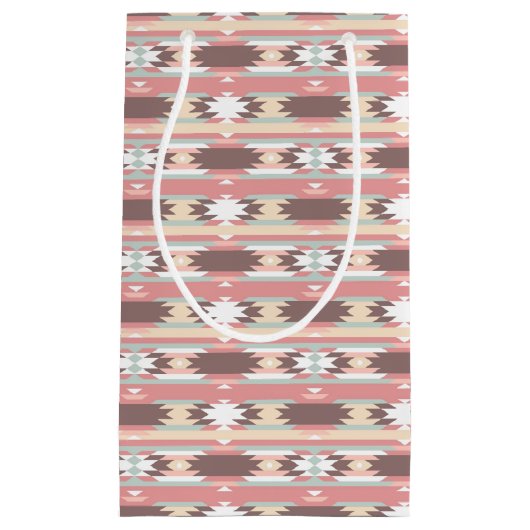 Geometrisch patroon in aztec-stijl 2 klein cadeauzakje (Voorkant)