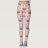 Geometrisch patroon in aztec-stijl 2 leggings (Voorkant)