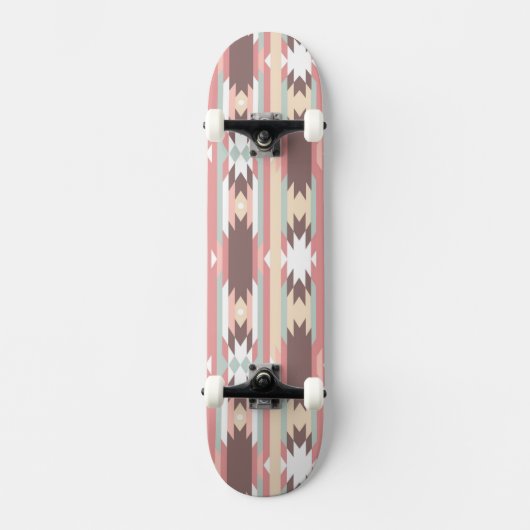 Geometrisch patroon in aztec-stijl 2 skateboard (Voorkant)