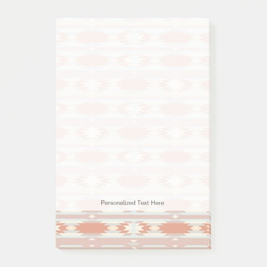 Geometrisch patroon in aztec-stijl 3 post-it® notes (Voorkant)