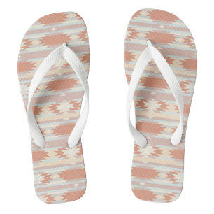 Geometrisch patroon in aztec-stijl 3 teenslippers