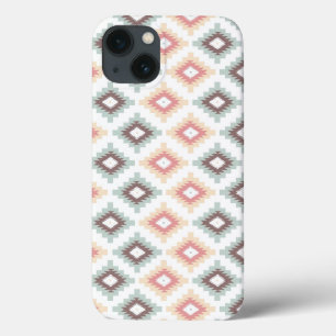 Geometrisch patroon in aztec-stijl iPhone 13 hoesje