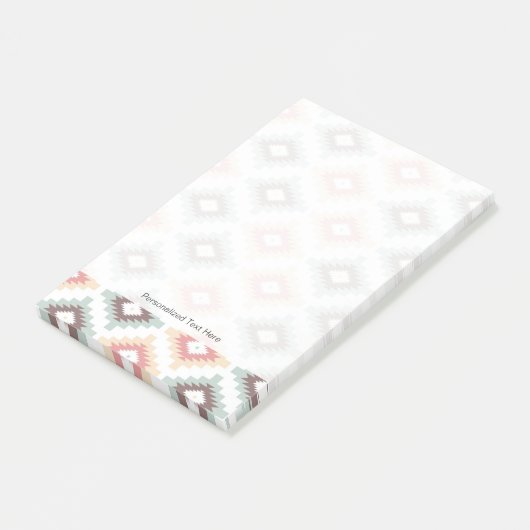 Geometrisch patroon in aztec-stijl post-it® notes (Schuin)