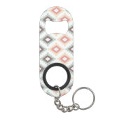 Geometrisch patroon in aztec-stijl sleutelhanger flessenopener (Achterkant)