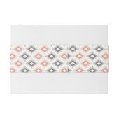 Geometrisch patroon in aztec-stijl uitnodigingen wikkel (Achterkant Voorbeeld)