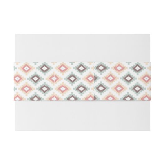 Geometrisch patroon in aztec-stijl uitnodigingen wikkel (Achterkant Voorbeeld)
