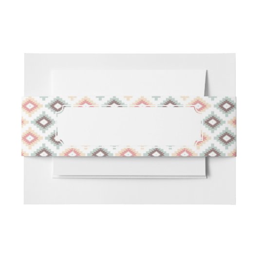 Geometrisch patroon in aztec-stijl uitnodigingen wikkel (Voorkant Voorbeeld)