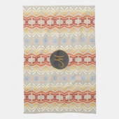 Geometrisch patroon in de etnische bohemen. theedoek (Verticaal)