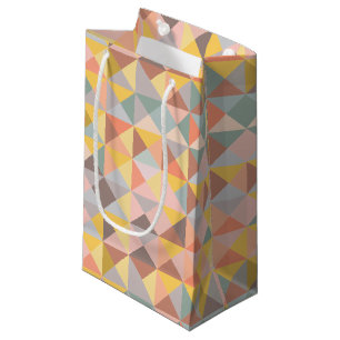 Geometrisch patroon in Herfst- en uraniumtoononen Klein Cadeauzakje