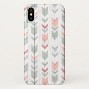 Geometrisch patroon in retrostijl iPhone x hoesje