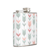 Geometrisch patroon in retrostijl heupfles (Rechts)