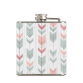 Geometrisch patroon in retrostijl heupfles (Achterkant)