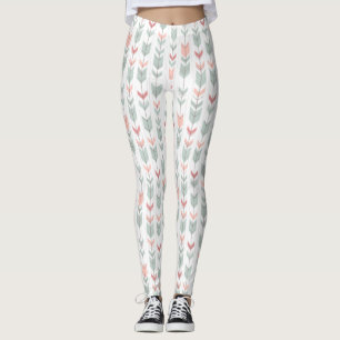 Geometrisch patroon in retrostijl leggings