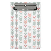 Geometrisch patroon in retrostijl mini klembord (Voorkant)