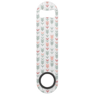 Geometrisch patroon in retrostijl speed flessenopener