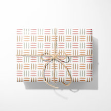 Geometrisch patroon Inpakpapier Roze Boho Lijnen