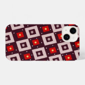 Geometrisch patroon iPhone hoesje (Achterkant horizontaal)