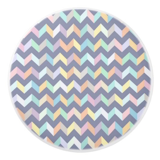 Geometrisch patroon keramische knop (Voorkant)