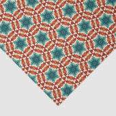 Geometrisch patroon Kerststerren 7 Tissuepapier (Detail)