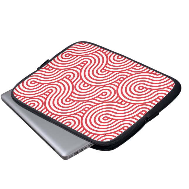 Geometrisch patroon laptop sleeve (Voorkant onderkant)