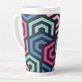 Geometrisch patroon latte mok (Linkerhoek)