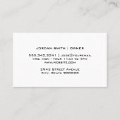 Geometrisch patroon | Makeup en schaar Visitekaartje (Achterkant)