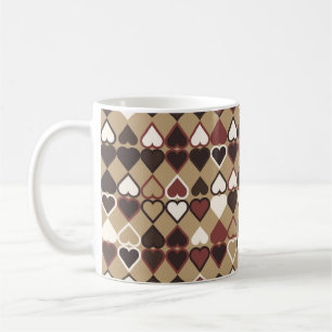 Geometrisch patroon met gekleurde elementen, abstr koffiemok