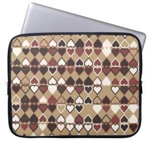 Geometrisch patroon met gekleurde elementen, abstr laptop sleeve