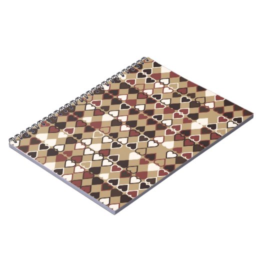 Geometrisch patroon met gekleurde elementen, abstr notitieboek (Linkerzijde)