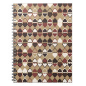 Geometrisch patroon met gekleurde elementen, abstr notitieboek (Voorkant)
