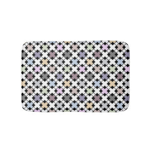 Geometrisch patroon met meerdere kleuren badmat