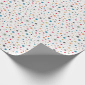 Geometrisch patroon met veelkleurige stippen cadeaupapier (Hoek)
