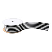 Geometrisch patroon met zwarte en witte strepen lint (Spoel)