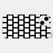 Geometrisch Patroon Modern Black and White Hoesje- Case-Mate iPhone Case (Achterkant (horizontaal))
