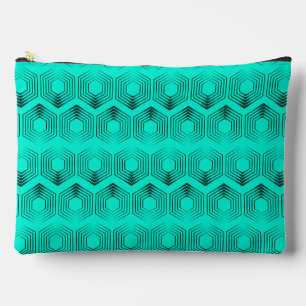 geometrisch patroon neon groene kleuren etui