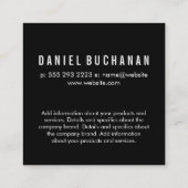 Geometrisch patroon | Origami vogel Vierkante Visitekaartje (Achterkant)