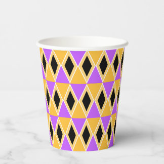 Geometrisch patroon papieren bekers