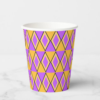 Geometrisch patroon papieren bekers