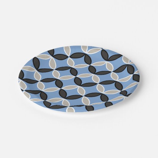 Geometrisch patroon papieren bordje (Gekanteld)